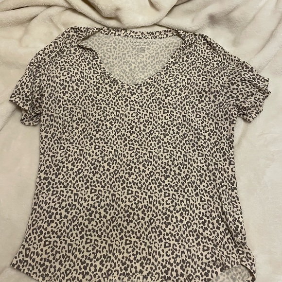 American Eagle Leopard Print “Soft and Sexy” Tee Shirt - Picture 1 of 3